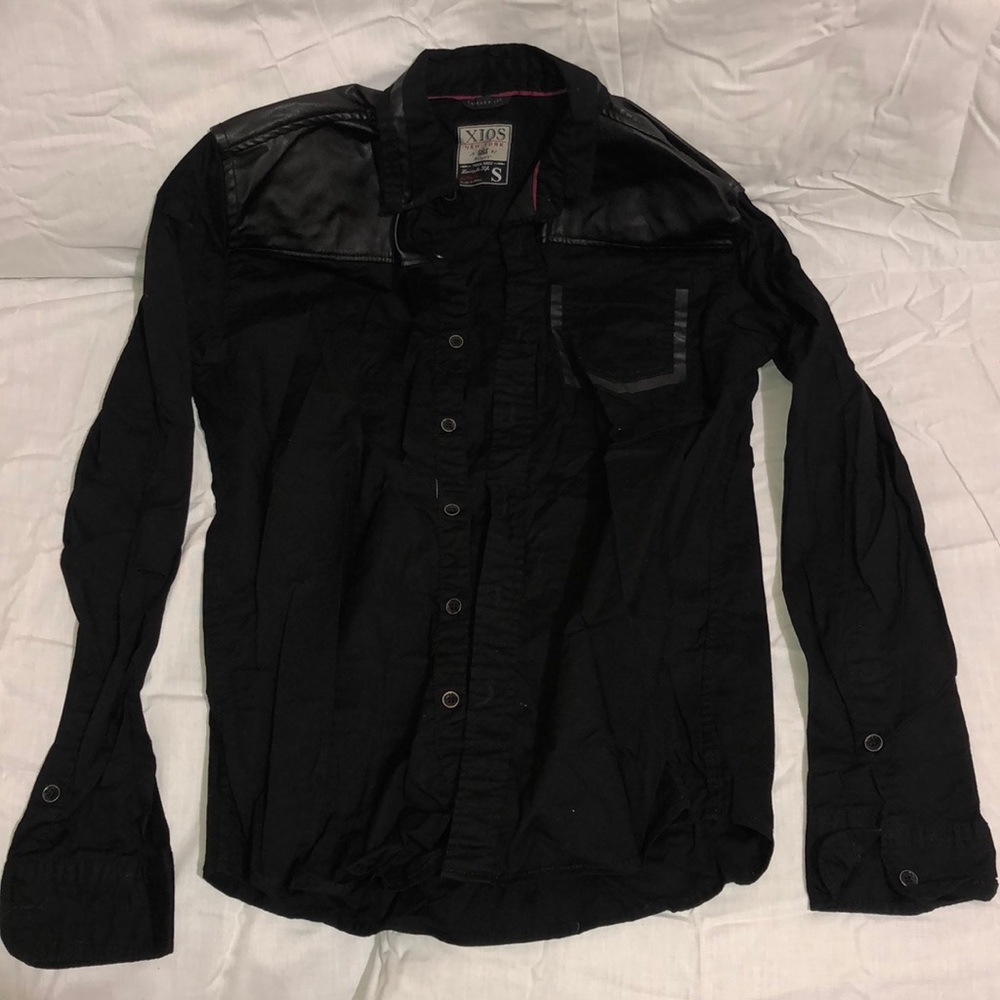 XIOS New York black long sleeve shirt